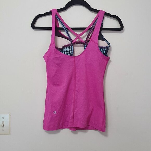 Lululemon Solid Pink Tank Top Sports Bra - Picture 10 of 10